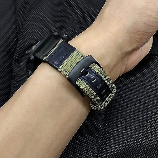 22 mm Nylonband Passar Garmin Fenix 5/fenix 6 (grön)
