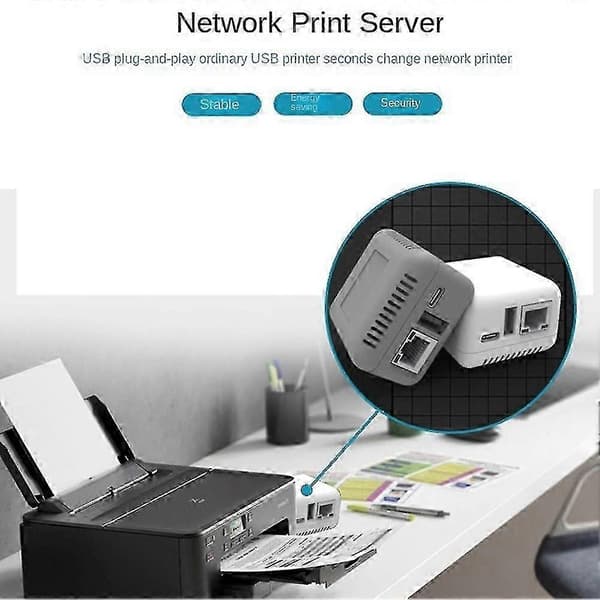 Mini Np330 Nettverk Usb 2.0 Print Server (Nettverksversjon)