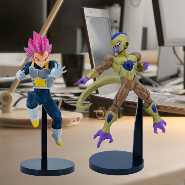 Dragon Ball Figur Fighting Form Miniatyrfigur Tegneseriemodell Samleobjekt PVC Vegeta Frieza Actionfigurmodell Julegave