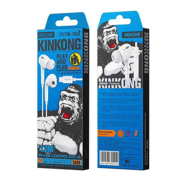 In-Ear Headset med Lightning-stik - Hvid