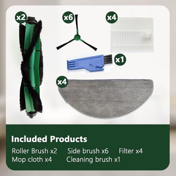 Reservdelar lämpliga för iRobot Roomba Combo Essential - Komplett set