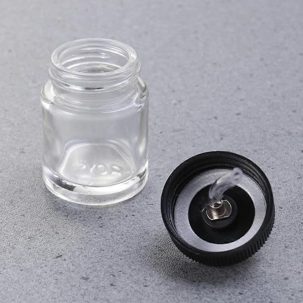22cc Airbrush Flaskor Glas för Färgsprutning 2st Transparent Behållare