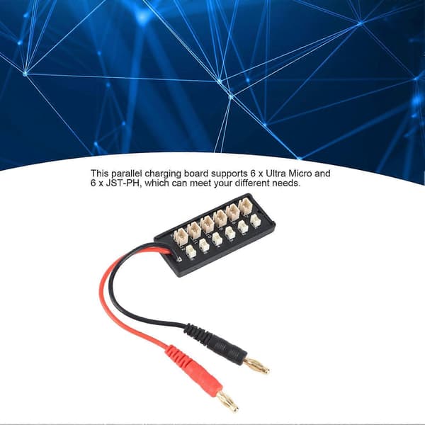 Høykvalitets B6 Litium Batterilader JST-PH2.0 1S 3.7V 7.4V Flymodell