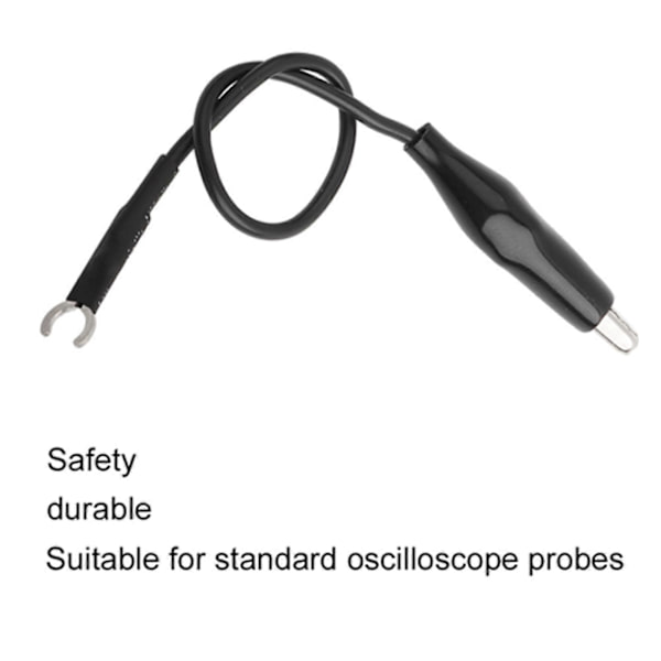 4 stk. Oscilloskopprobe Jordledning Kabel med Klip Oscilloskopprober Tilbehør