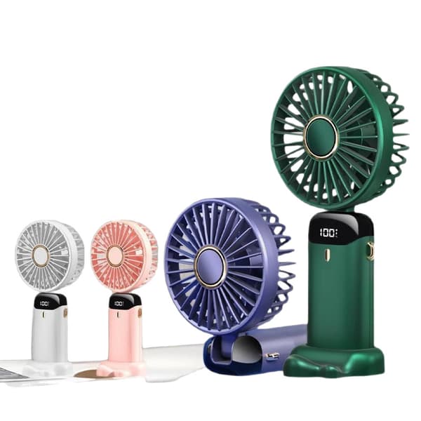 Håndventilator - Genopladelig Bærbar Ventilator USB Hvid hvid