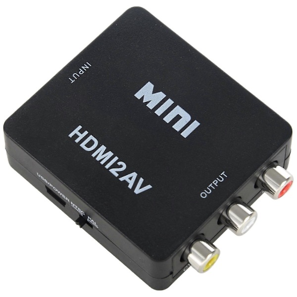 Mini 1080P HDMI Komposiitti RCA Audio Video AV CVBS Muunnin Adapteri HDTV:lle