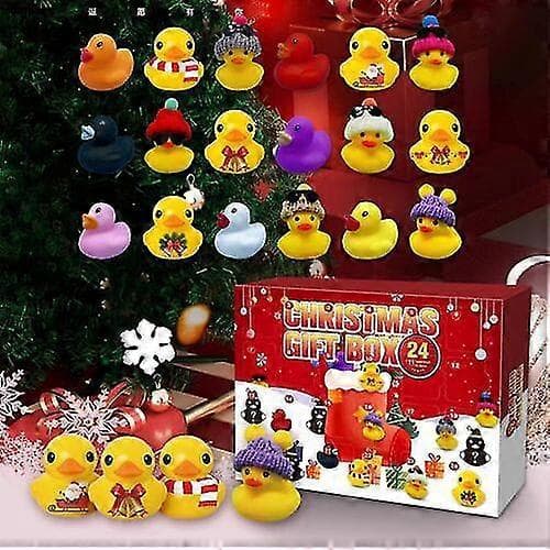 24 Luker Julekalender Blindboks Gummibadeleker For Barn Julegave -c39
