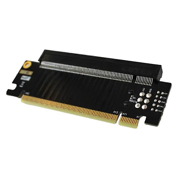 PCI-E 5.0 X16 Halvhöjd till Fullhöjd Förlängningskort PCIe5.0 X16 Testkort Stöd Extern