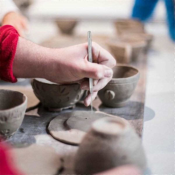 12 stk. Keramiske Ler Nåleværktøjer, Potteri Skulptur Nåle Detaljeværktøjer, Polymer Ler Værktøjer Potteri