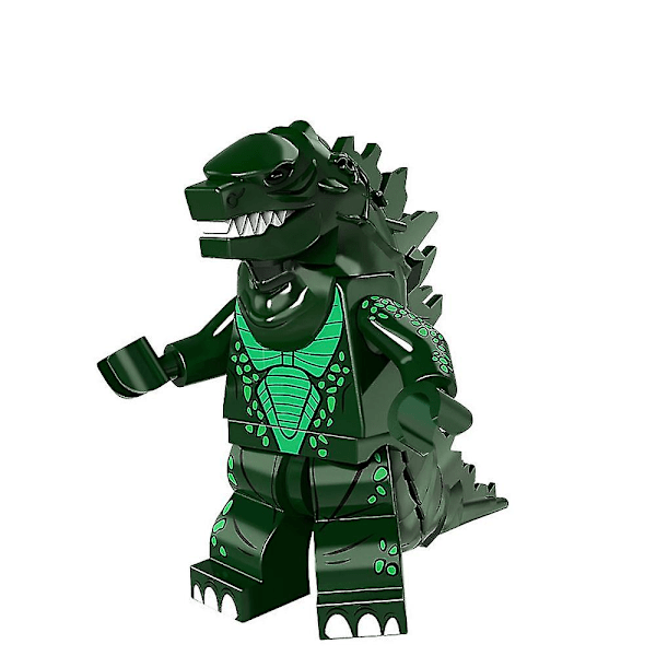 8 kpl Mini Godzilla -sarjan kokoonpantavissa olevia rakennuspalikkahahmoja lapsille, mekaaniset jää- ja laavagodzilla-lahjat