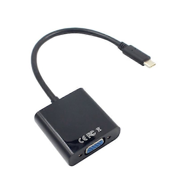 USB-C USB3.1 Type C -sovitinkaapeli VGA uros - VGA naaras videomuunnin 1080P Macb:lle