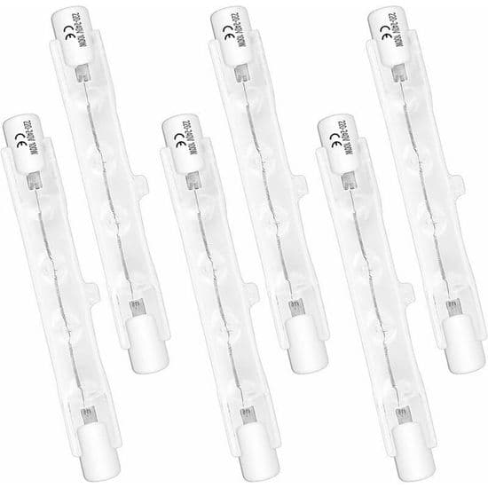 Halogenpære - LARGEIGHT - R7S 78mm - 100W - Dimbar - Varmhvitt lys 2700K