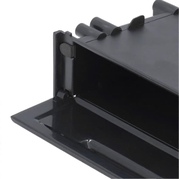 1DIN Bilradio Opbevaringsboks Multi Anvendelse ABS Sort Indvendig Organizer Erstatning for Mitsubishi