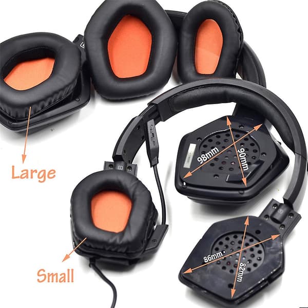 Holdbare Premium Læder Ørepude til Tritton Warhead 7.1 Dolby / Katana