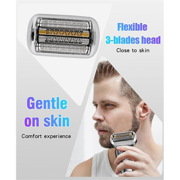 92S Erstatningshode for barberhode for 9-serien folie barberhode 9040s, 9080cc, 9093s, 9095cc, 9240s, 9242s, 92