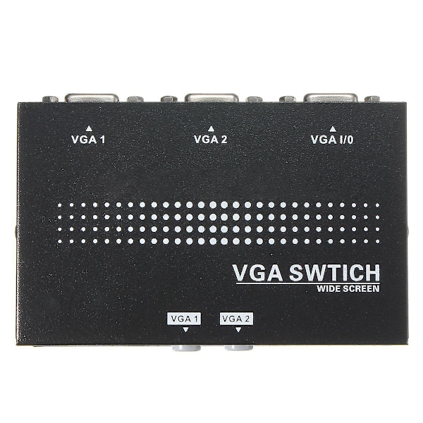 2 i 1 ut VGA VGA 2-portars monitor två källor manuell switch splitter