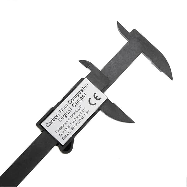 Digital LCD-display Mätok Hög Noggrannhet Plast Kolfiber Vernier Skala 0-100mm