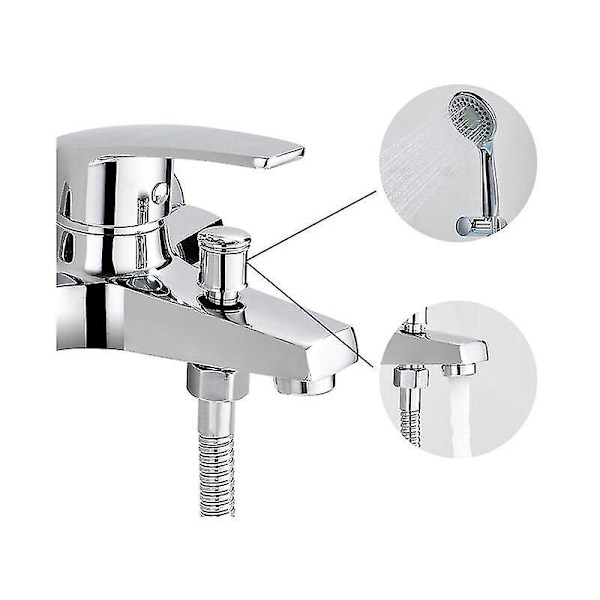 Badekarblander, Dusj/Badekar Armatur, Krom Messing Blander Armatur