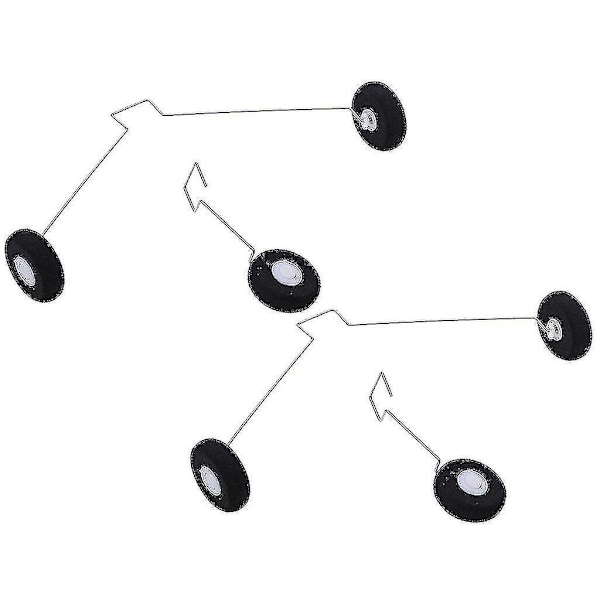 4x RC-lentokoneen laskeutumisvaunuvarusteet pyörillä Wltoys F949 -lisävarusteena