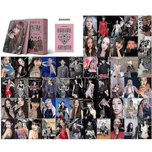 55 st Kpop Black Pink Photocard Black Pink Lomo-kort för fansgåva