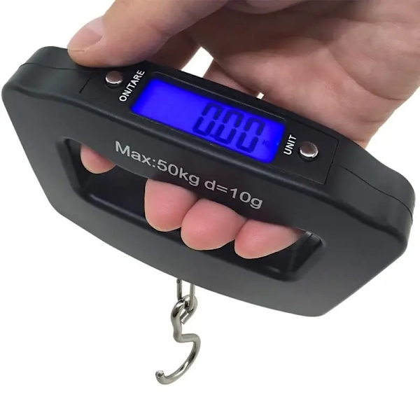 Elektronisk Bagagevåg, Bärbar Elektronisk Resväskavåg Med Bakgrundsbelysning Elektronisk Resvägningsskala (batteri Ingår Ej)