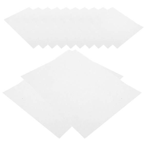 Påfyllningspapper för pressblommor, absorberingspapper för växter och blomtorkning, vit rektangulär 30-pack