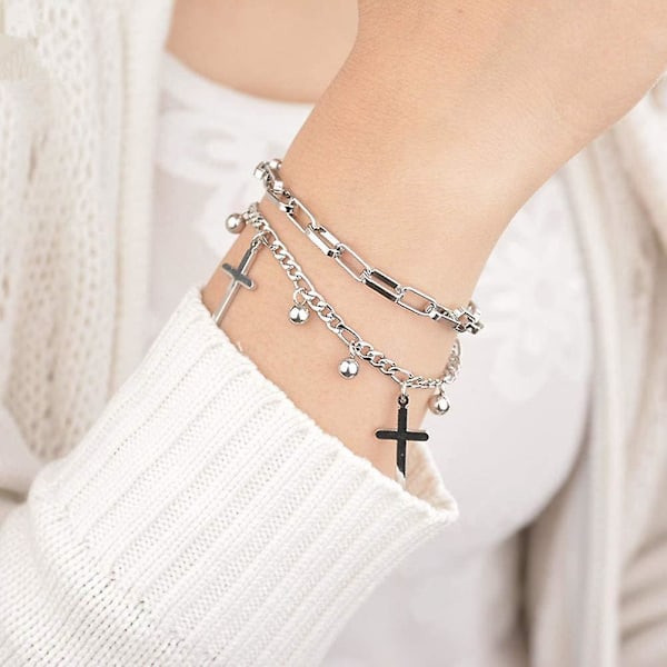 Bangtan Boys Bts Armband Jimin Suga Damarmband i rostfritt stål för kvinnor Hänge Länk Smycken