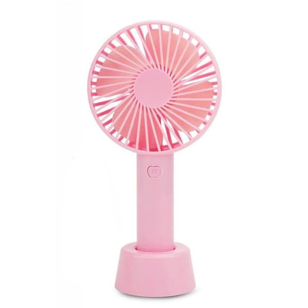 Mini Portable Fan With Desk Stand USB Rechargeable
