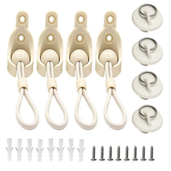 Ersättningsdelar med ändlock Bungee-kit Universal Persienner Fästband Solskydd
