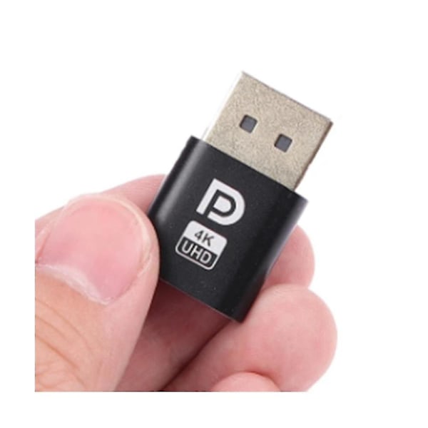 2 st 4k Displayport Dummy Plug Dp Virtuell Display Adapter Edid Headless Ghost Emulator Desktop Acc