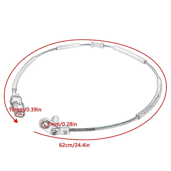 Etujarru ABS Nopeusanturin Kaapeli Kawasaki Ninja 400 Z400 2018-2022