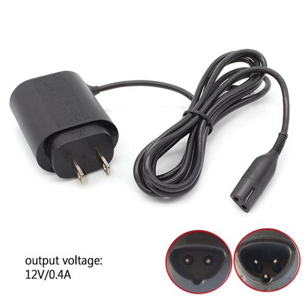 Strømkabel til Braun Series 3 5 9 Smart Control Elektrisk Skraber - US Stik