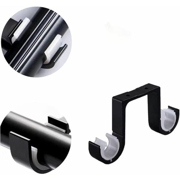 Gardinstangsbeslag - LARGEIGHT - 2 stk. - Aluminiumslegering - Diameter 28-33mm - Flere farver