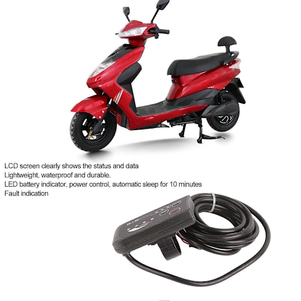 Elektrisk Cykel 810 LED Display Med 5-Leders Kabel Kontrolpanel