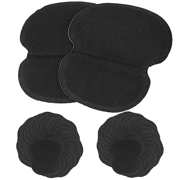 60 st Armhåle Svett Pads NonWoven Tyg Kläder Armhåle Svett Pads Svart