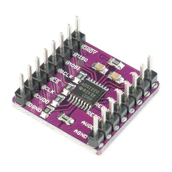 CJMCU-1220 ADS1220 ADC 24-bits A/D Konvertermodul I2C Lavt strømforbruk 24-bits Analog-til-Digital Konverter