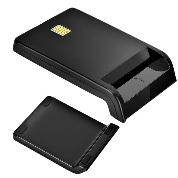 Smart Card Reader til ID CAC DNIE ATM IC SIM Bankkort Cloner Connector til Windows