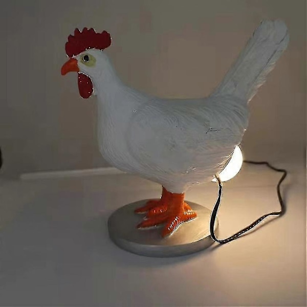 Kreativ og unik hønseegglampe Ranch Farm Rustikk stil USB Egg Lampe Kolleksjon Skrivebord Harpiks Håndverk