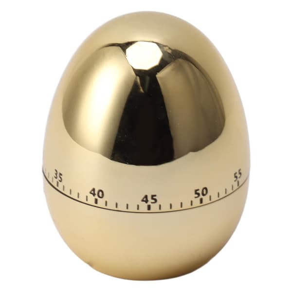 60 Minutters Æg Model Mekanisk Timer Køkken Alarmur Manuel Timer til Køkken Guld