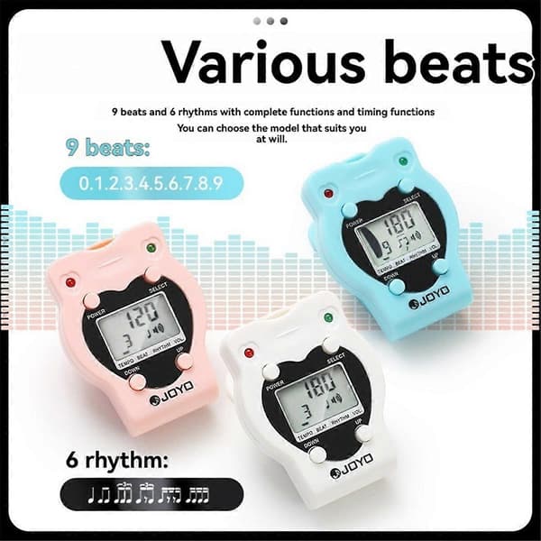 JOYO JM-62 Elektronisk Metronom Lommemetronom Tempometronom, D