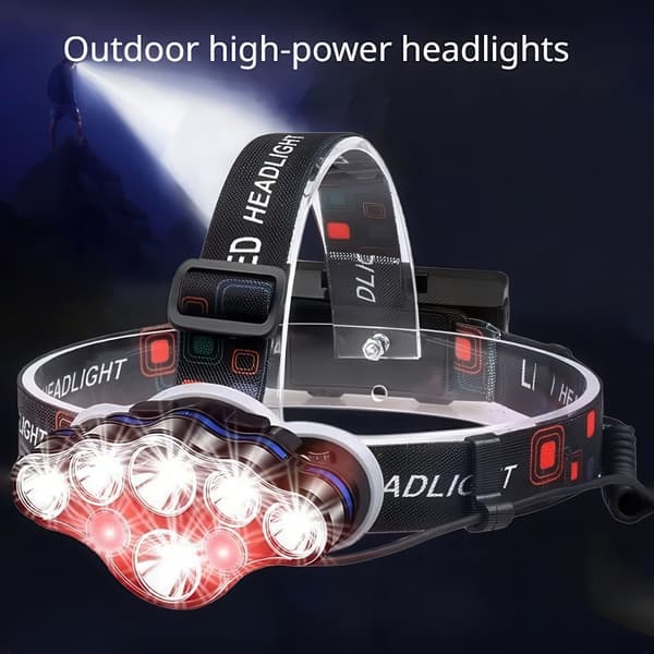 LED-otsalamppu / otsavalo - ladattava