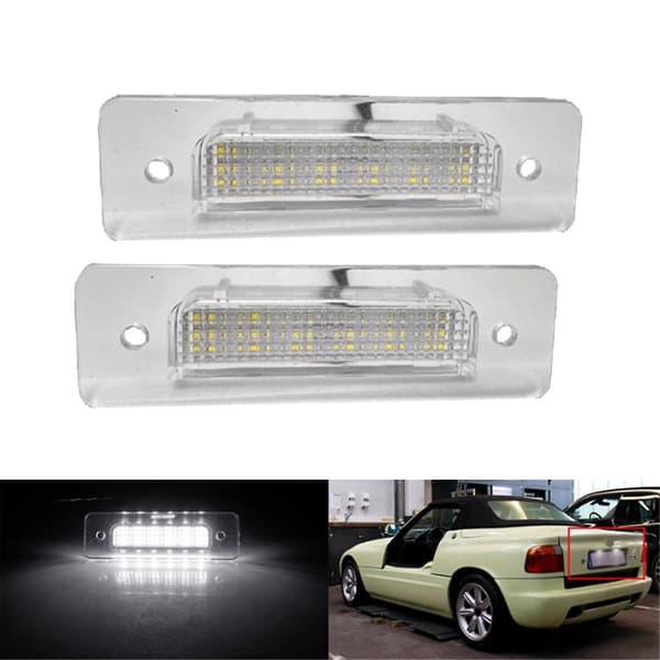 Bakre LED-lys for registreringsskilt til E30 E12 E28 E24 E23 E26 Biltilbehør 63261372766 63261354665