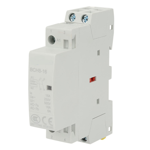 2p 16a 220v/230v 1no 1nc 50/60hz Din Rail Hushållsac Kontaktor