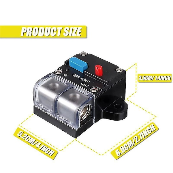 300A Uudelleenasettuva Piirinkatkaisija 300 Ampeerin Uudelleenasettuva Piirinkatkaisija Manuaalinen Nollaus