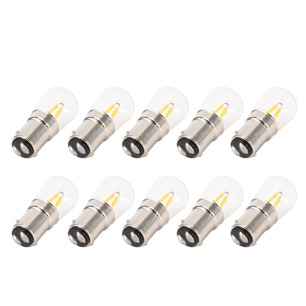 10 stk B15 Sockel LED Pære 1,5W Varmt Hvid Vægslampe Pære Lys Udskiftningsdele Ac110v