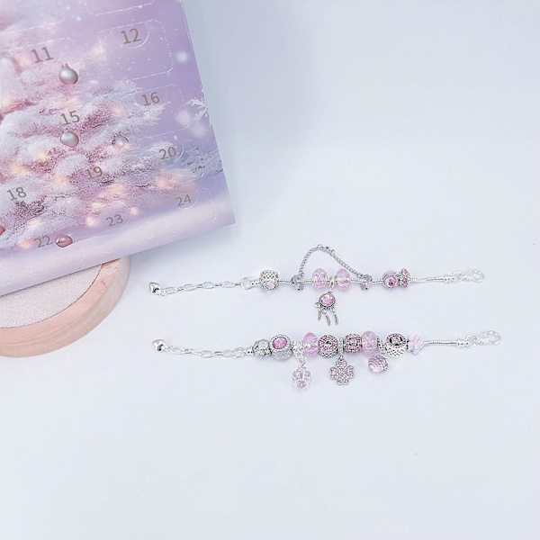 Pige-Charm Armbånds Julekalender - DIY Jule-nedtællingskit