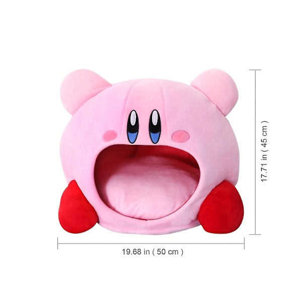 Kirby-spel perifer inhalerbar tupplur huvudband kudde rosa hatt plyschleksak Guanguan