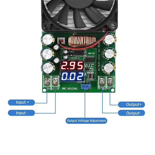 600W 30A DC-DC Buck-modul CV CC Justerbar Buck-omvandlare 120V 100V 96V 84V Display Sol LED Driv