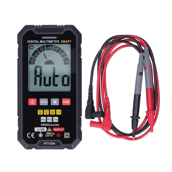 Högkvalitativ HT125A Digital Multimeter Portabel Multimeter Digital Display Smart Multimeter