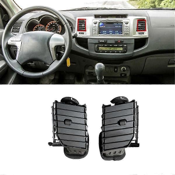 Bil Front Sentralt Dashbord Panel Venstre Høyre Luftventil Uttak Montering for Toyota Hilux 2004-2015 A/C